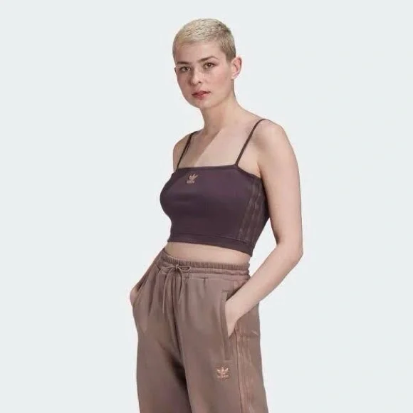 *Sold Adidas Chocolate Crop Top Size Medium - Picture 5 of 5